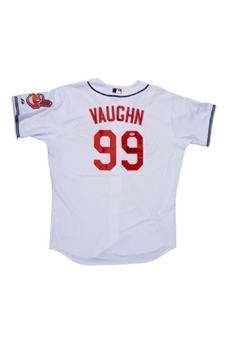 Charlie Sheen Signed Ricky Vaughn Indians Jersey